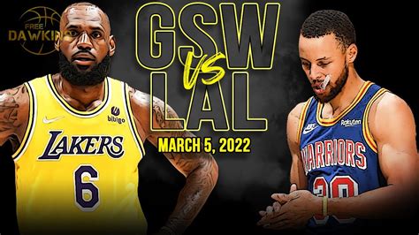 lakers vs warriors march 5 2022